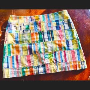 JCREW Adorable lightweight MADRAS mini. Like new. Size 6